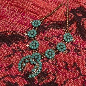 Turquoise like Southwestern Statement Necklace